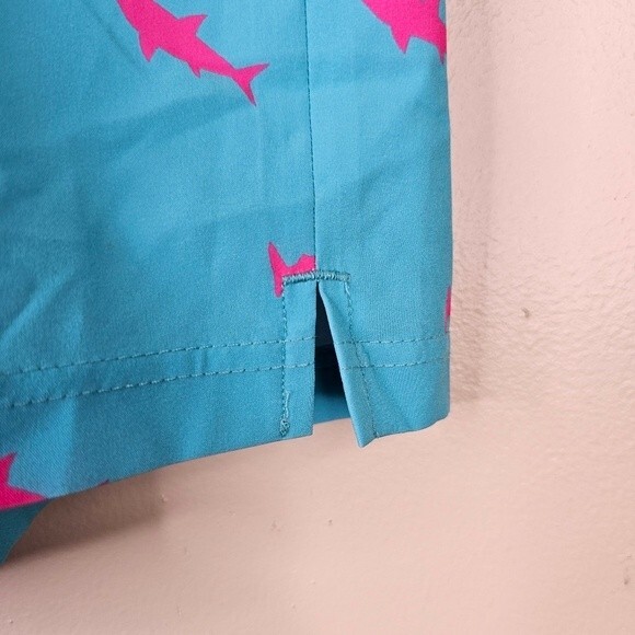 Maamgic "PINK SHARKS" Drawstring Lined Swim Trunks/Shorts size xl nwt - Picture 9 of 9